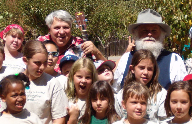 Kids with two Muir performers